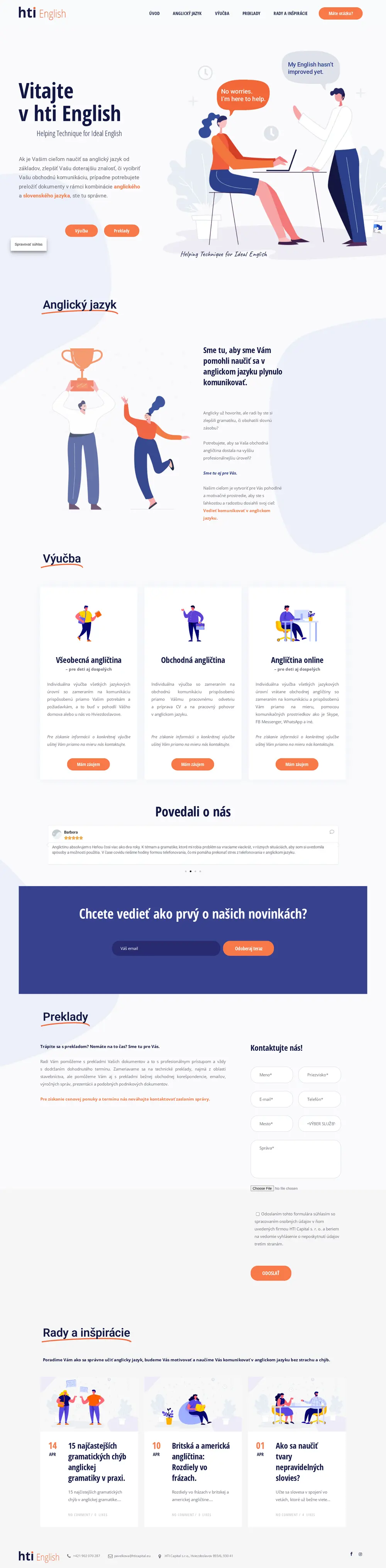 HTI English — Die ganze Website