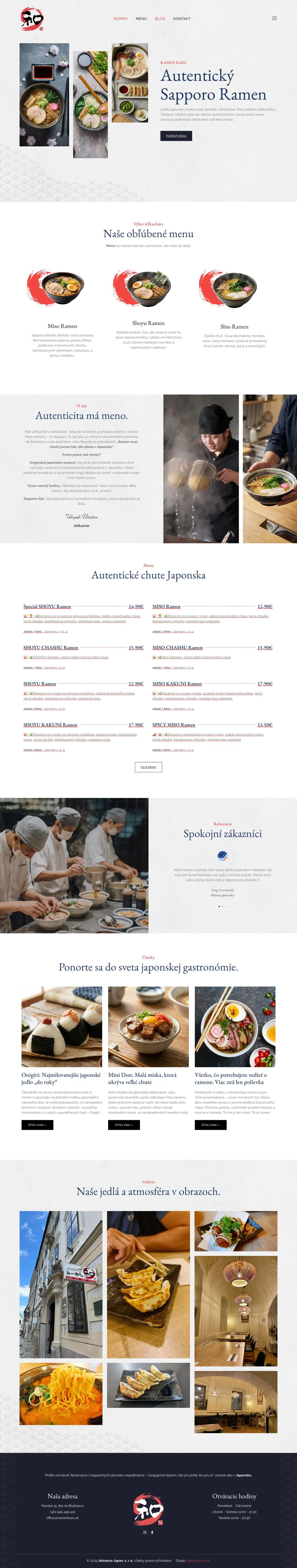 Ramen Kazu — Die ganze Website