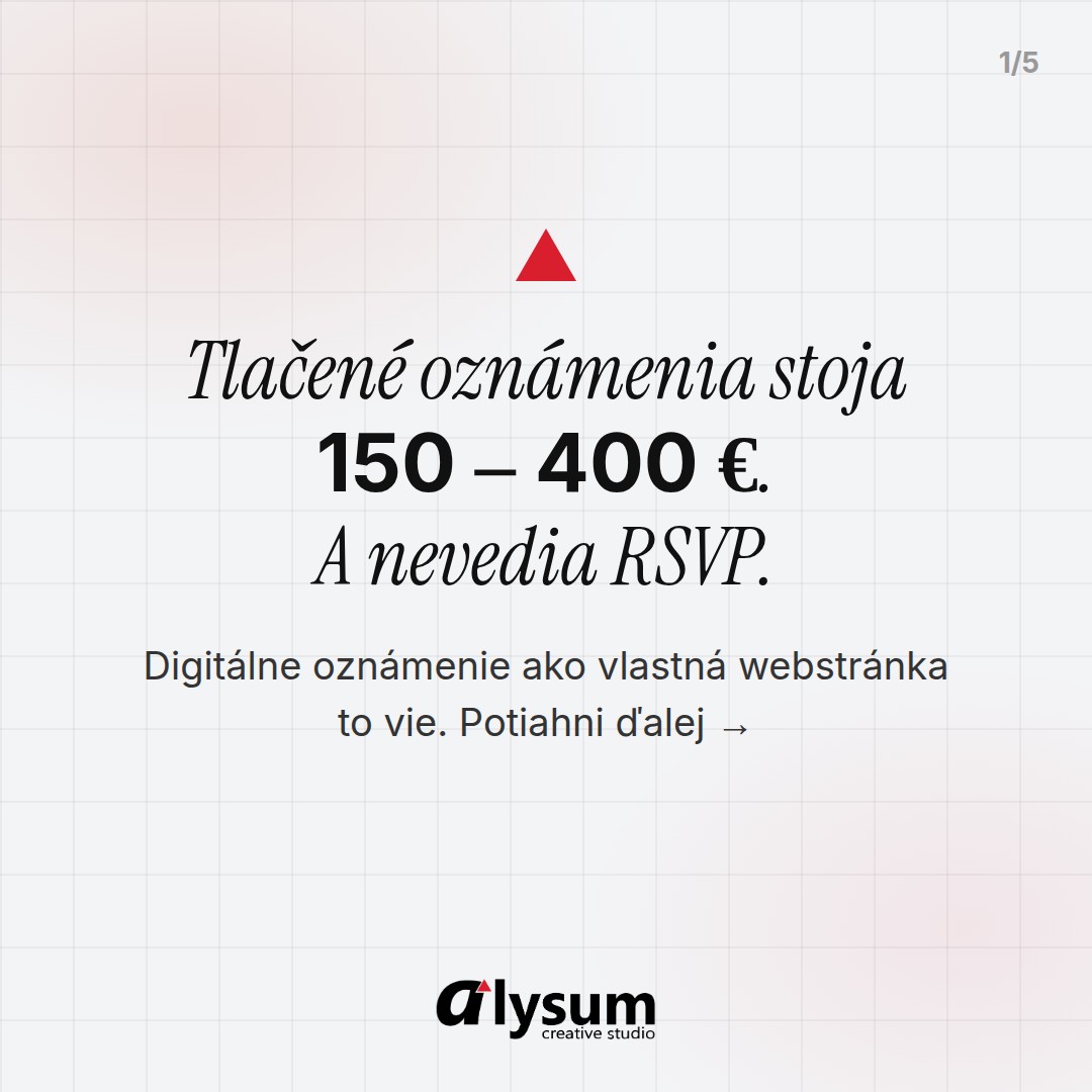 Karusel — svadobné oznámenia